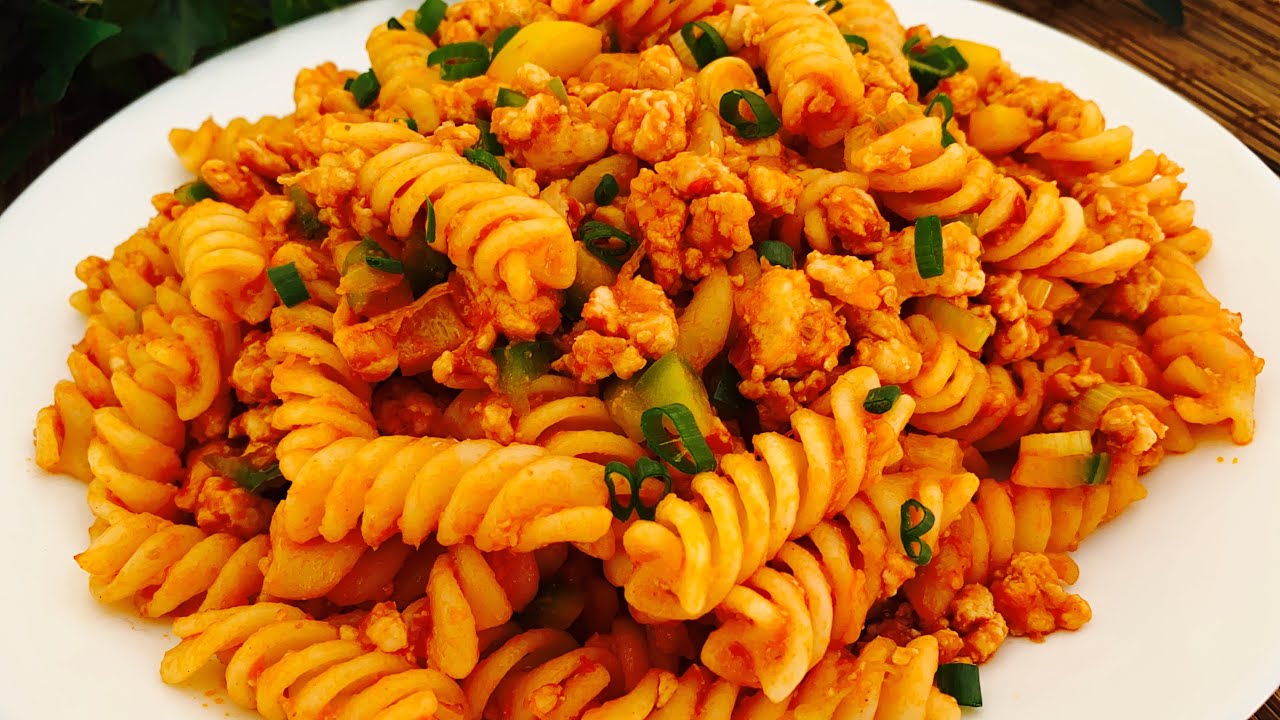 Fresh Desi Homemade Chatpata Pasta served in container